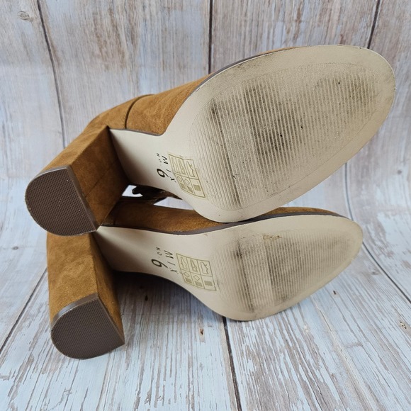Mix No. 6 faux suede Maryjane heels, brown, size 9.5 - Picture 8 of 8